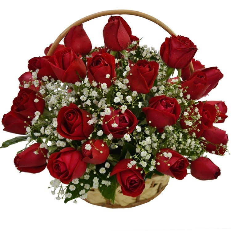 Cesta 36 Rosas Vermelhas