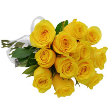 Buquê 12 Rosas Amarelas