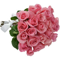 Buquê 24 Rosas Cor de Rosa