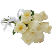Buquê 6 Rosas Brancas