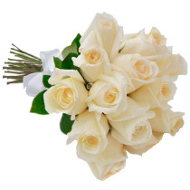 Buquê 18 Rosas Brancas