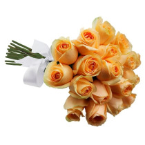 Buquê 18 Rosas Champanhe