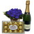 Violeta Roxa Com Ferrero Rocher e Espumante