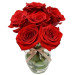 Delicado Arranjo de Rosas Vermelhas