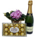 Violeta Rosa Com Ferrero Rocher e Espumante