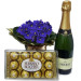 Violeta Roxa Com Ferrero Rocher e Espumante