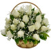 Cesta 24 Rosas Brancas
